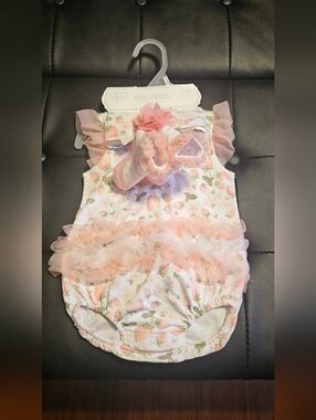 Baby Girl 6 To 9 Months Summer Outfit New